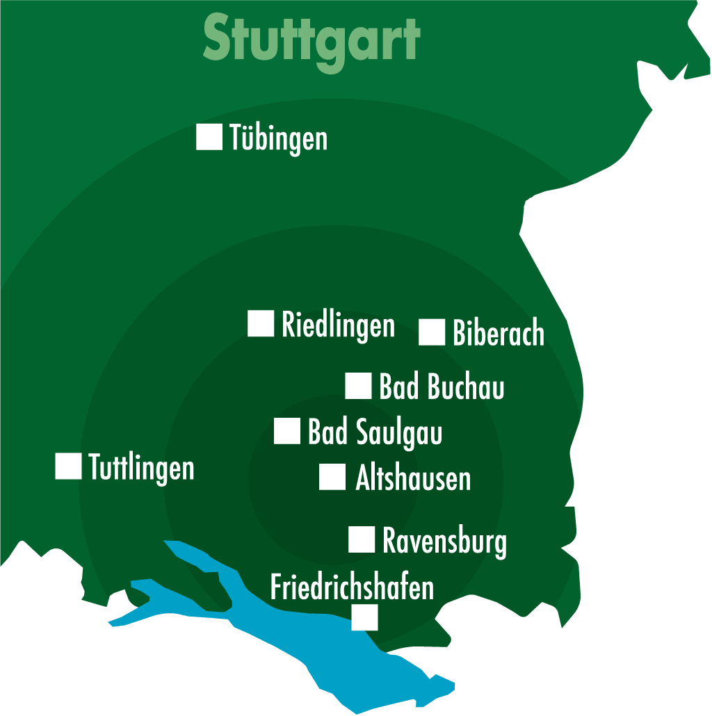 Dornahof Soziale Angebote BAden Württemberg Karte