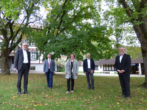 Landesbischof der Evangelischen Landeskirche in Württemberg und die Vorstände des Diakonieverbundes DORNAHOF & ERLACHER HÖHE e.V. 