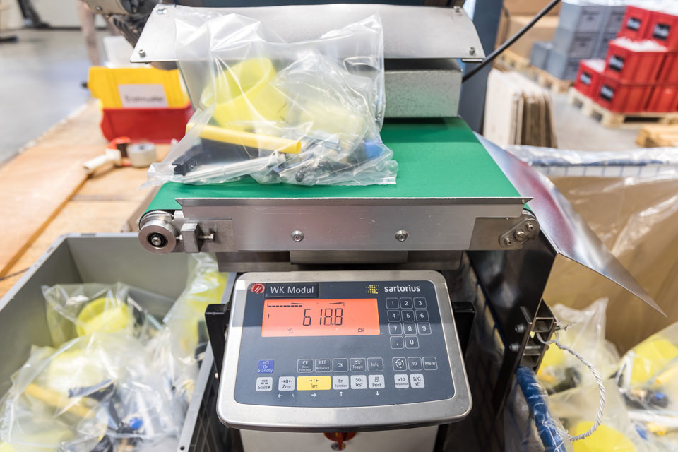 Verpackungsanlage groß Mengenwaage