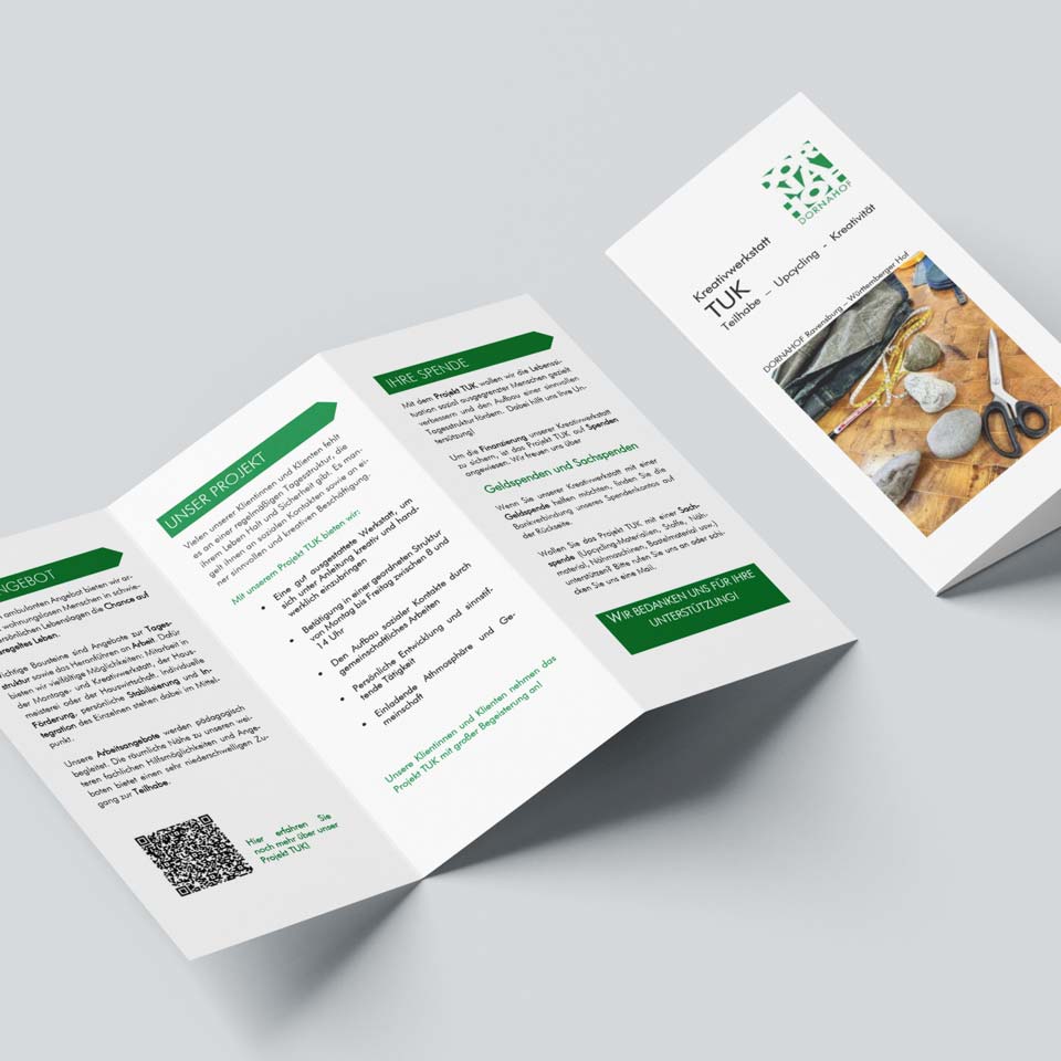 Flyer TUK - Kreativwerkstatt