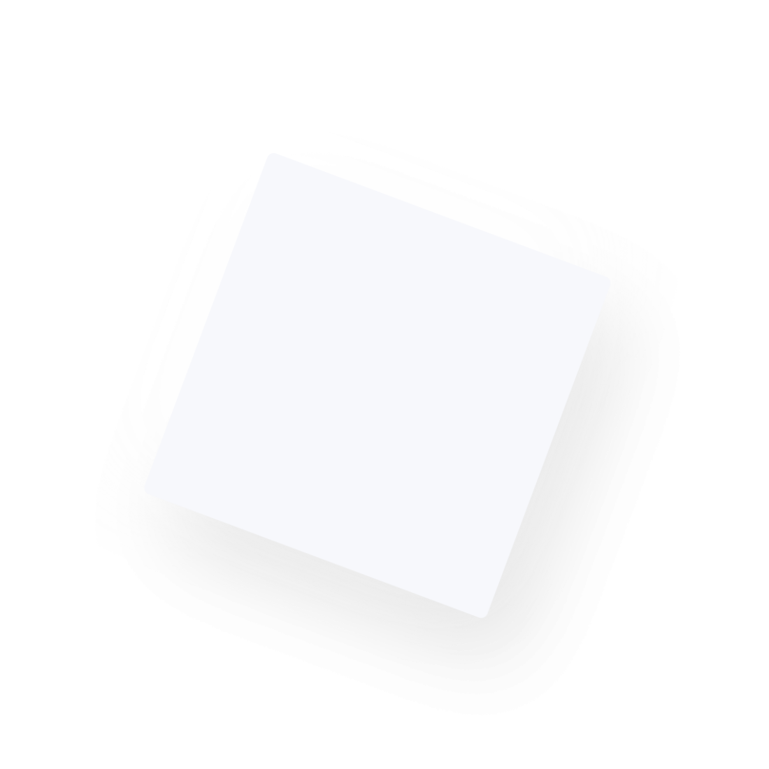 weisses Quadrat mit Schatten