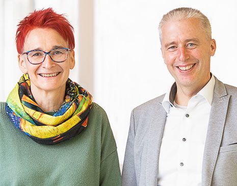 Ulrike Wachter, p&auml;dagogische Gesch&auml;ftsf&uuml;hrerin und Volker Braun, Vorstand
