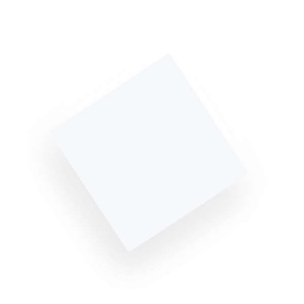 Weisses Quadrat mit Schatten